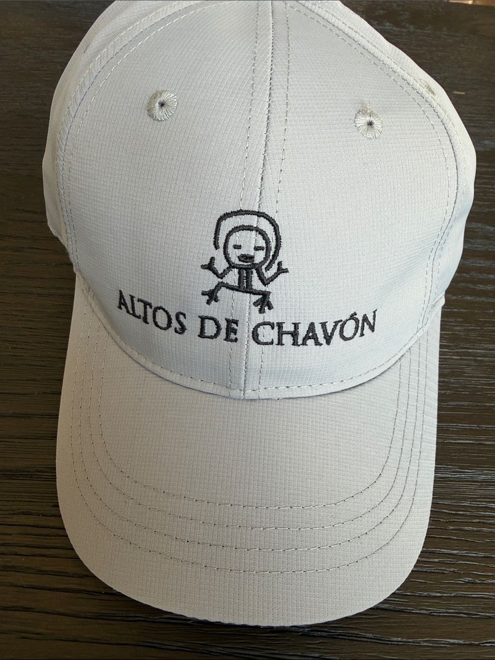 White Embroidered Baseball Cap